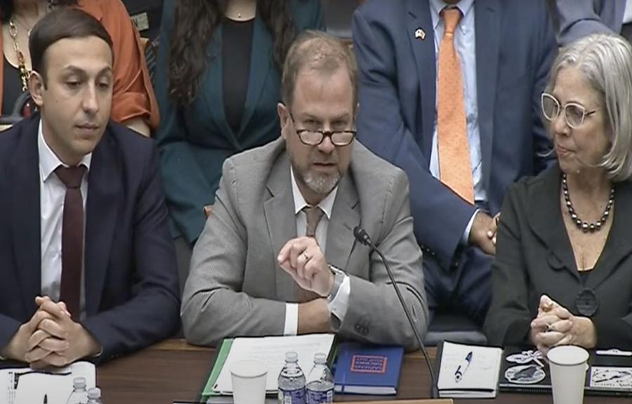 Adam Smith testifying for the Tom Lantos Human Rights Commission of the United States Congress