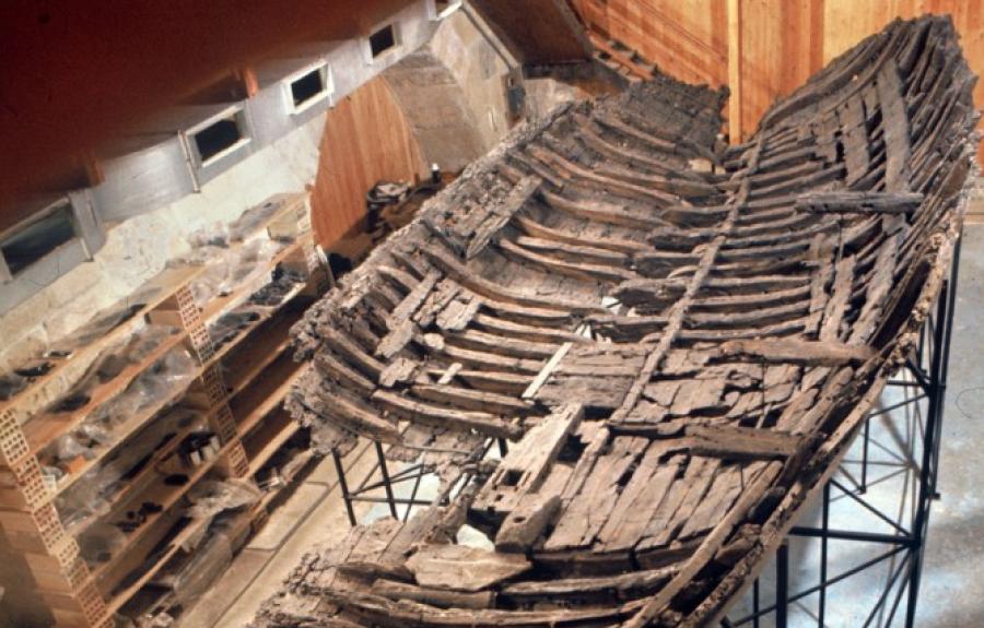 Image of hull of ancient ship